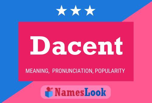 Dacent Name Poster