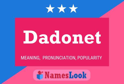 Dadonet Name Poster