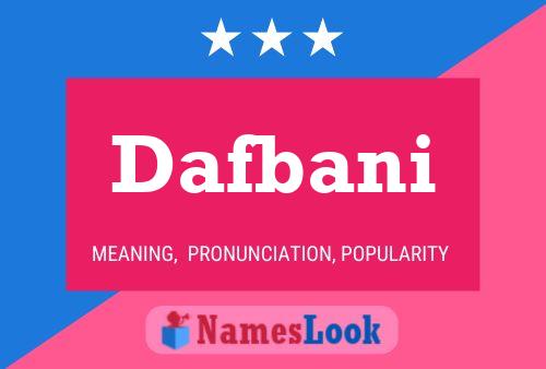 Dafbani Name Poster