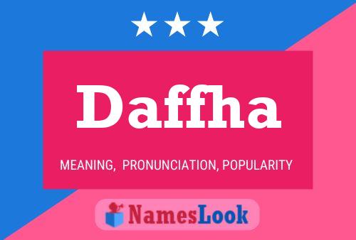 Daffha Name Poster