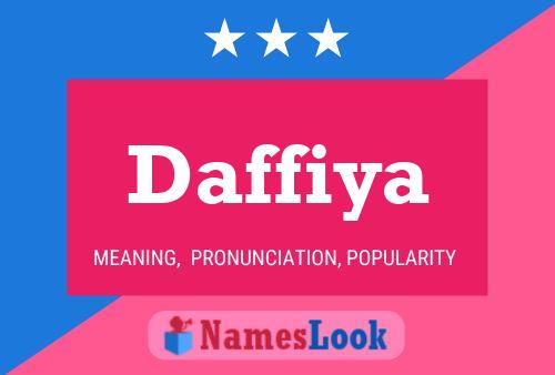 Daffiya Name Poster