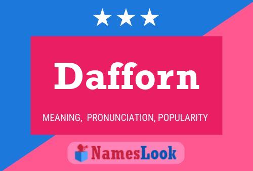 Dafforn Name Poster