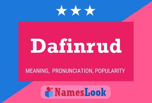 Dafinrud Name Poster