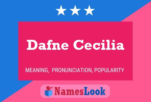 Dafne Cecilia Name Poster