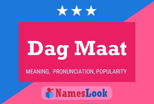 Dag Maat Name Poster