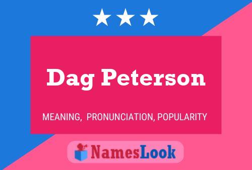 Dag Peterson Name Poster