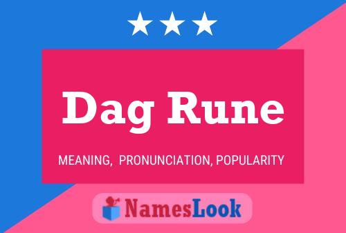 Dag Rune Name Poster