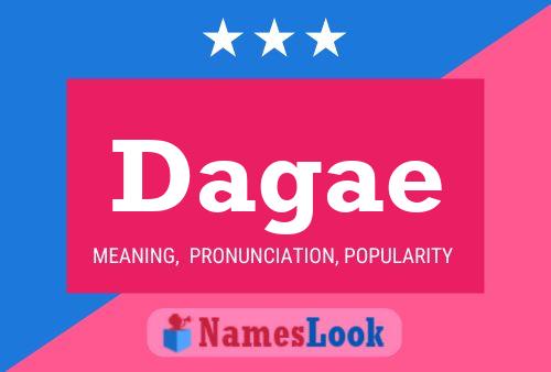 Dagae Name Poster