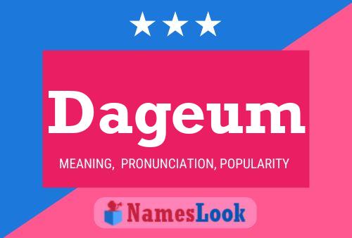 Dageum Name Poster