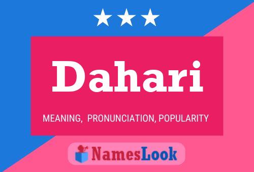 Dahari Name Poster