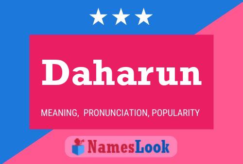 Daharun Name Poster