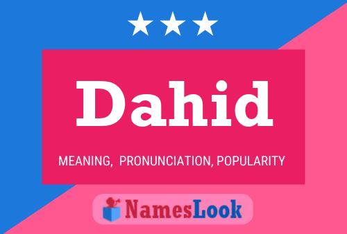 Dahid Name Poster