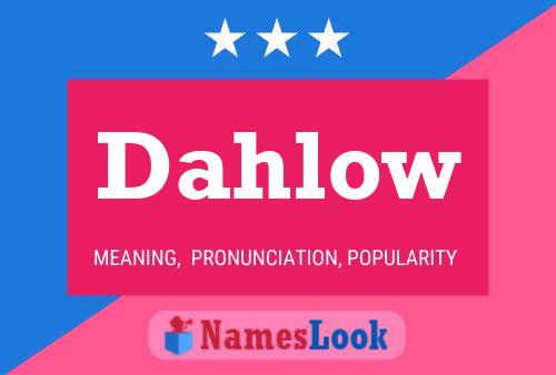 Dahlow Name Poster