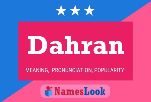 Dahran Name Poster