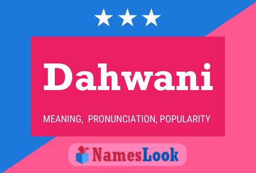 Dahwani Name Poster