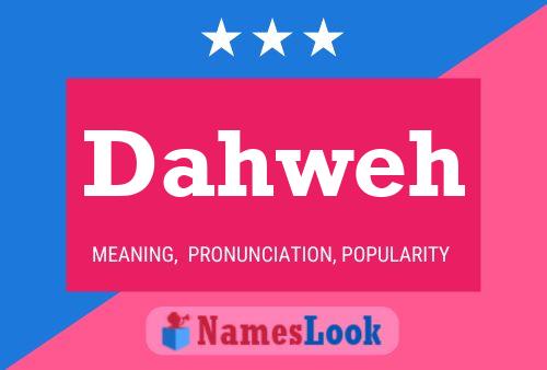 Dahweh Name Poster