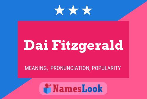 Dai Fitzgerald Name Poster