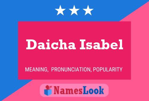 Daicha Isabel Name Poster