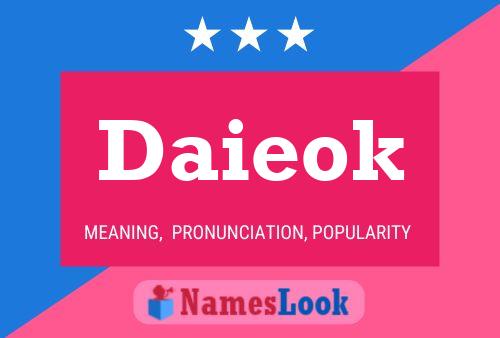 Daieok Name Poster