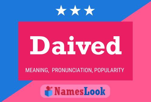 Daived Name Poster