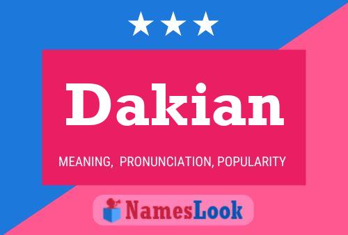 Dakian Name Poster