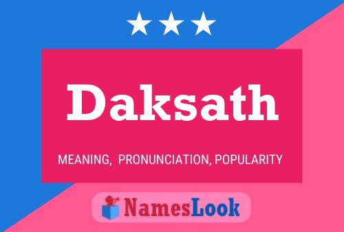 Daksath Name Poster