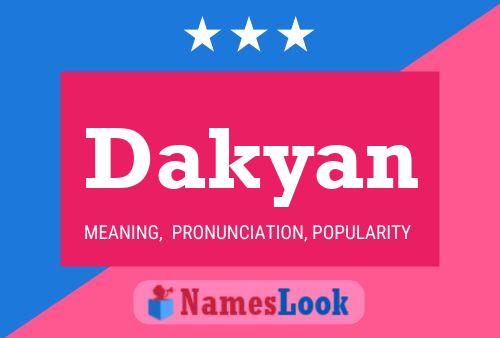 Dakyan Name Poster