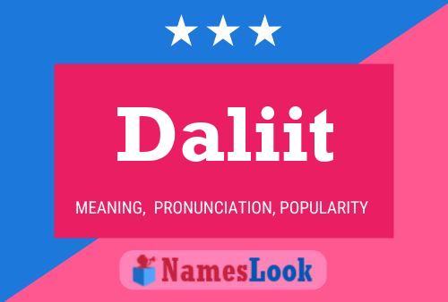 Daliit Name Poster