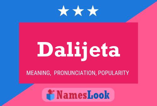 Dalijeta Name Poster