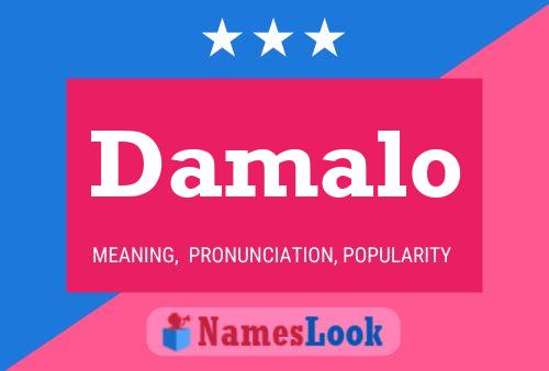 Damalo Name Poster