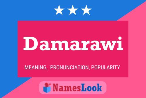 Damarawi Name Poster