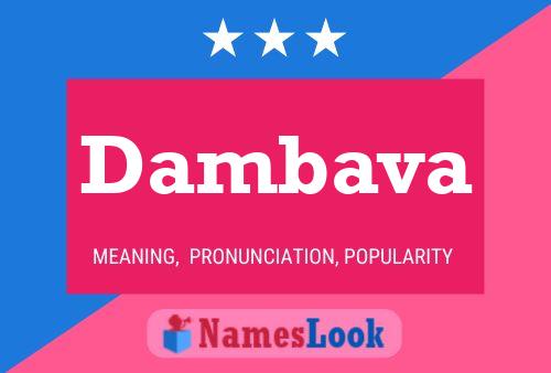 Dambava Name Poster