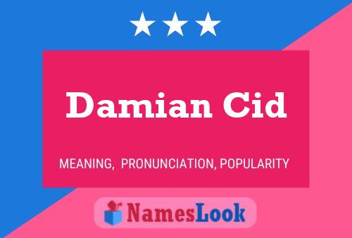 Damian Cid Name Poster