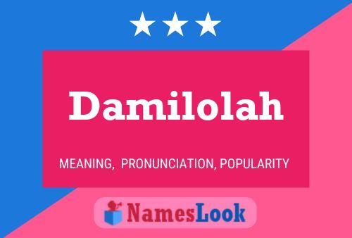 Damilolah Name Poster