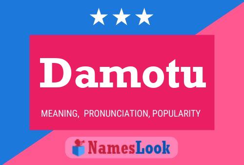 Damotu Name Poster