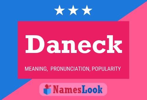 Daneck Name Poster