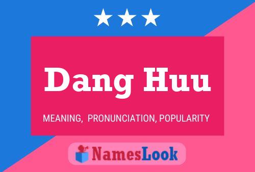 Dang Huu Name Poster