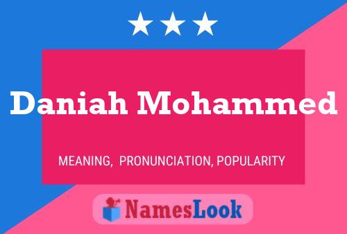 Daniah Mohammed Name Poster