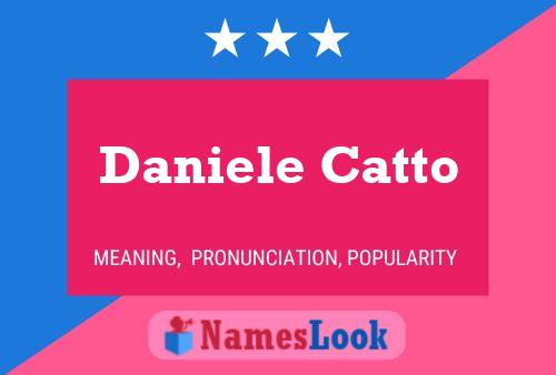 Daniele Catto Name Poster