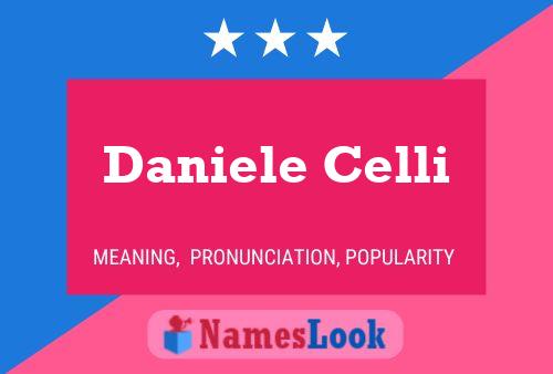 Daniele Celli Name Poster