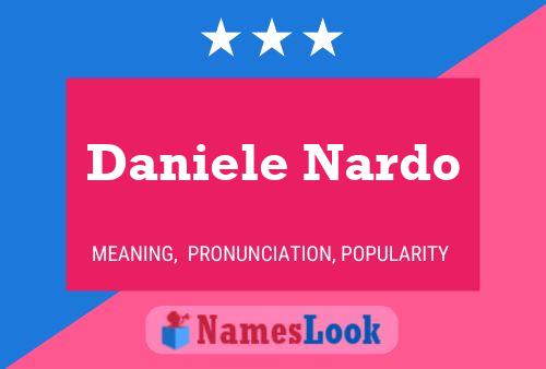 Daniele Nardo Name Poster