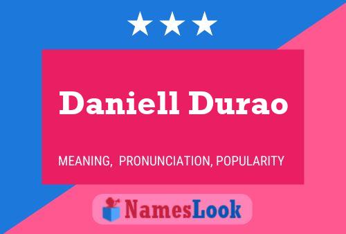 Daniell Durao Name Poster