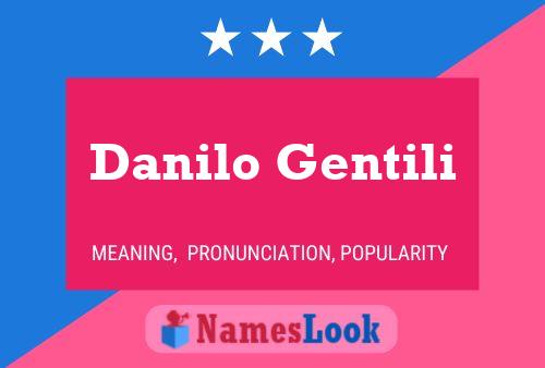 Danilo Gentili Name Poster