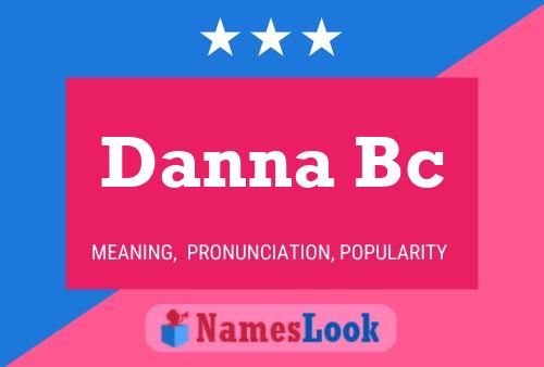 Danna Bc Name Poster