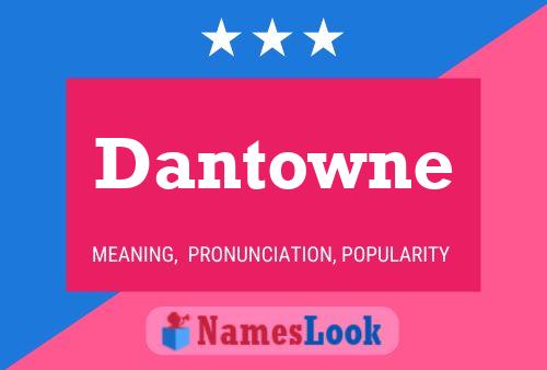 Dantowne Name Poster