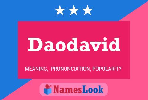 Daodavid Name Poster