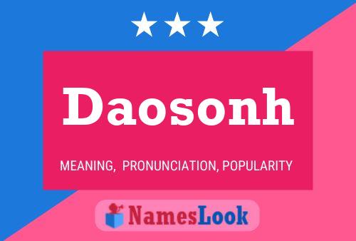 Daosonh Name Poster