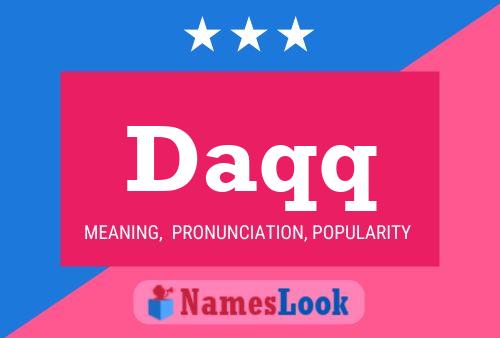 Daqq Name Poster