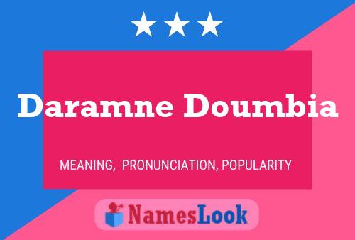 Daramne Doumbia Name Poster