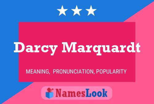 Darcy Marquardt Name Poster